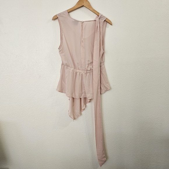 ASOS Pink Asymmetrical Tunic Top Size 6 - Picture 3 of 9